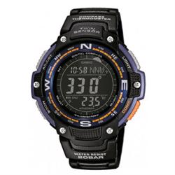 Image of sort og lilla resin med stål Collection quartz multifunktion (3157) Herre ur fra Casio